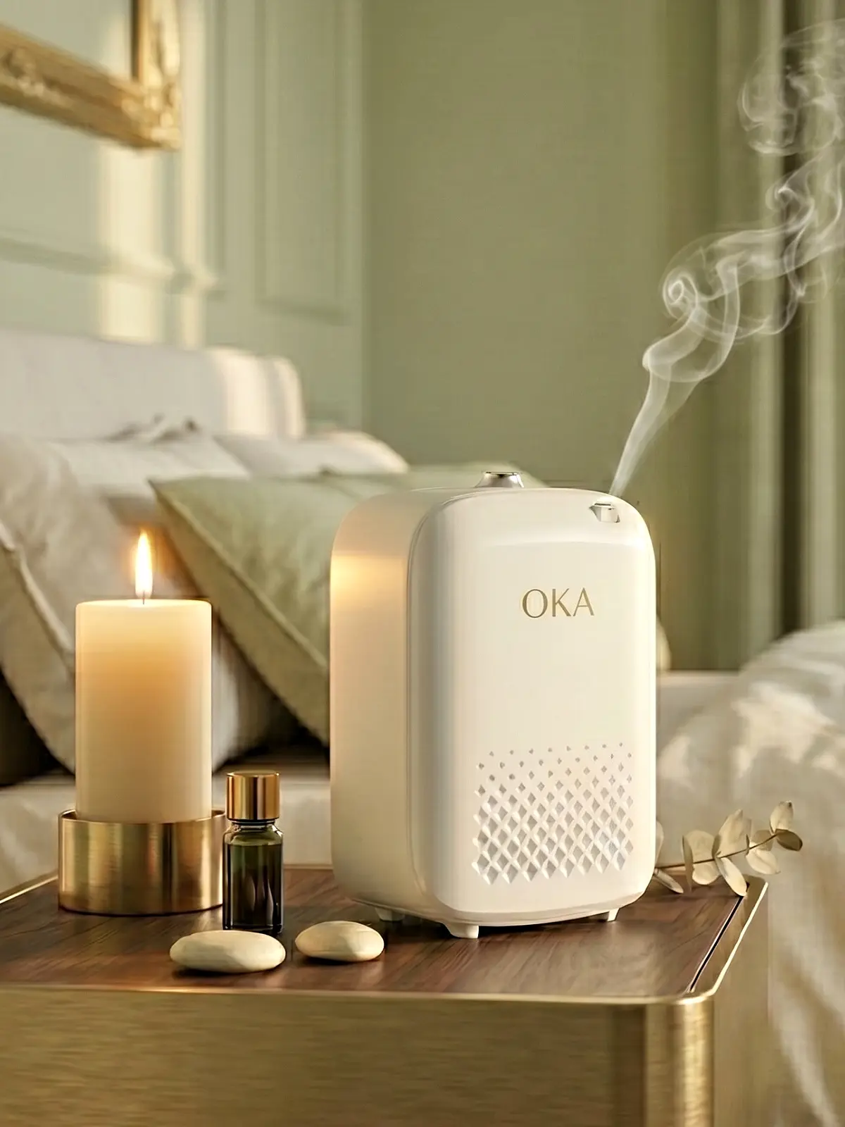 جهاز تعطير احترافي في غرفة فندقية