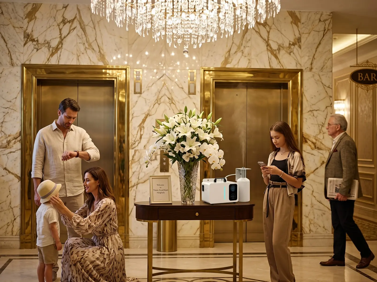 نظام تعطير هوم كير في لوبي فندق تيتانيك
